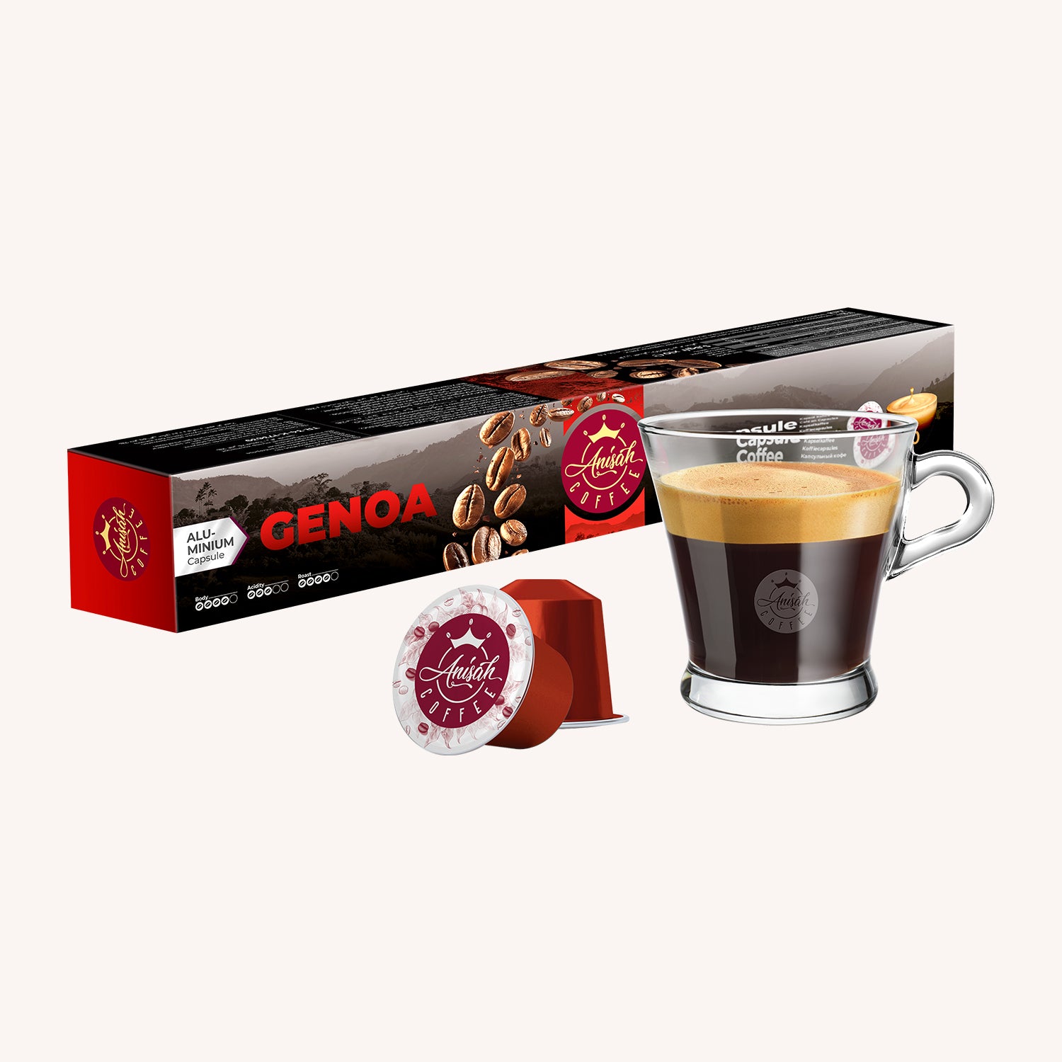 Genoa, Nespresso Uyumlu 10'lu Alüminyum Kapsül Kahve